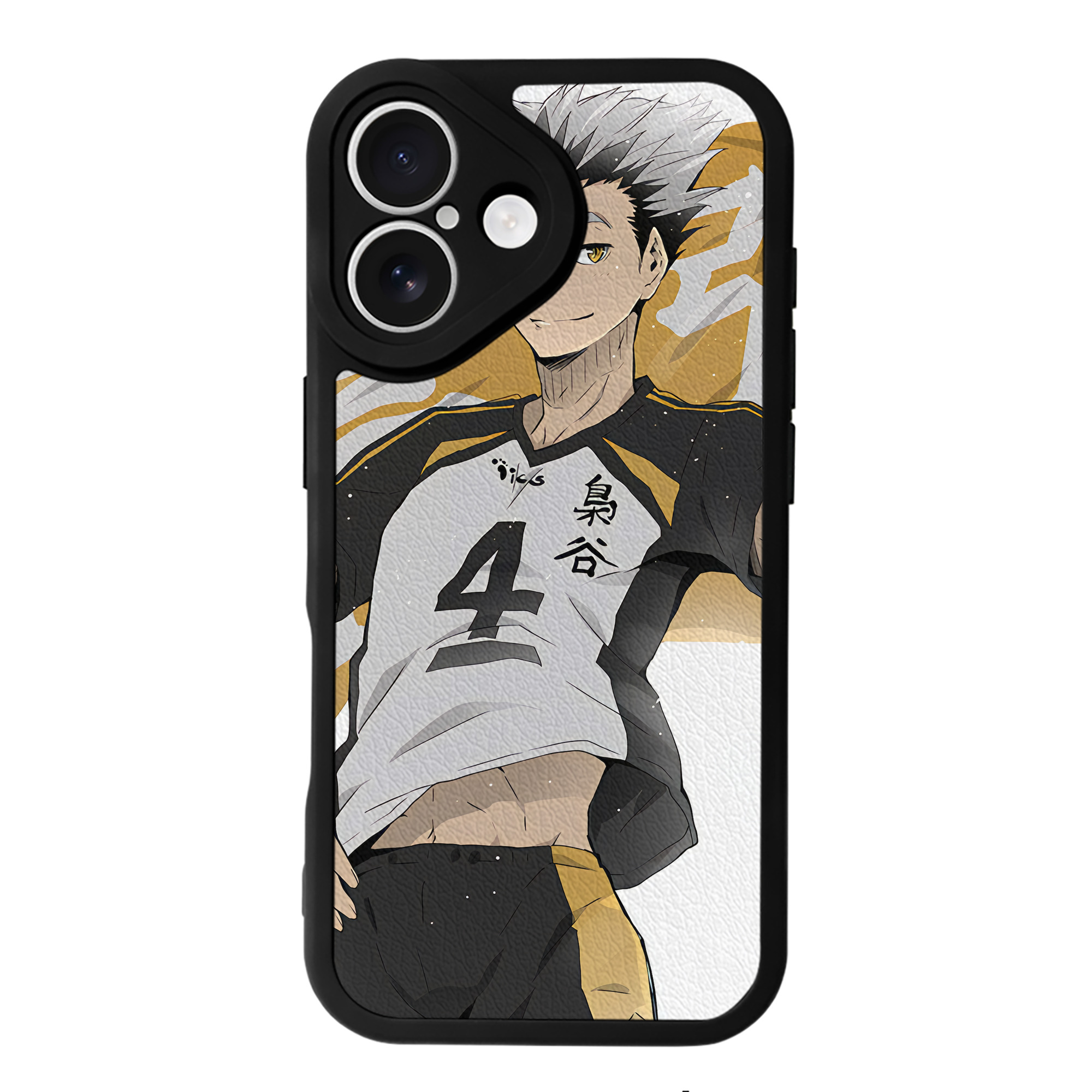 （画像用） ハイキュー!! Haikyu!! 【iPhone 16シリーズ対応】シリコンスマホケース（レザー調） 材質：シリコン